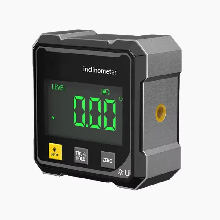Digital Angle Finder and Level with Measuring Laser Line and Magnetic Base Miter Saw