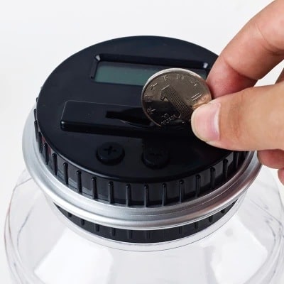 Digital Coin Counting Bank with Automatic Counter and Lcd Display for Atm
