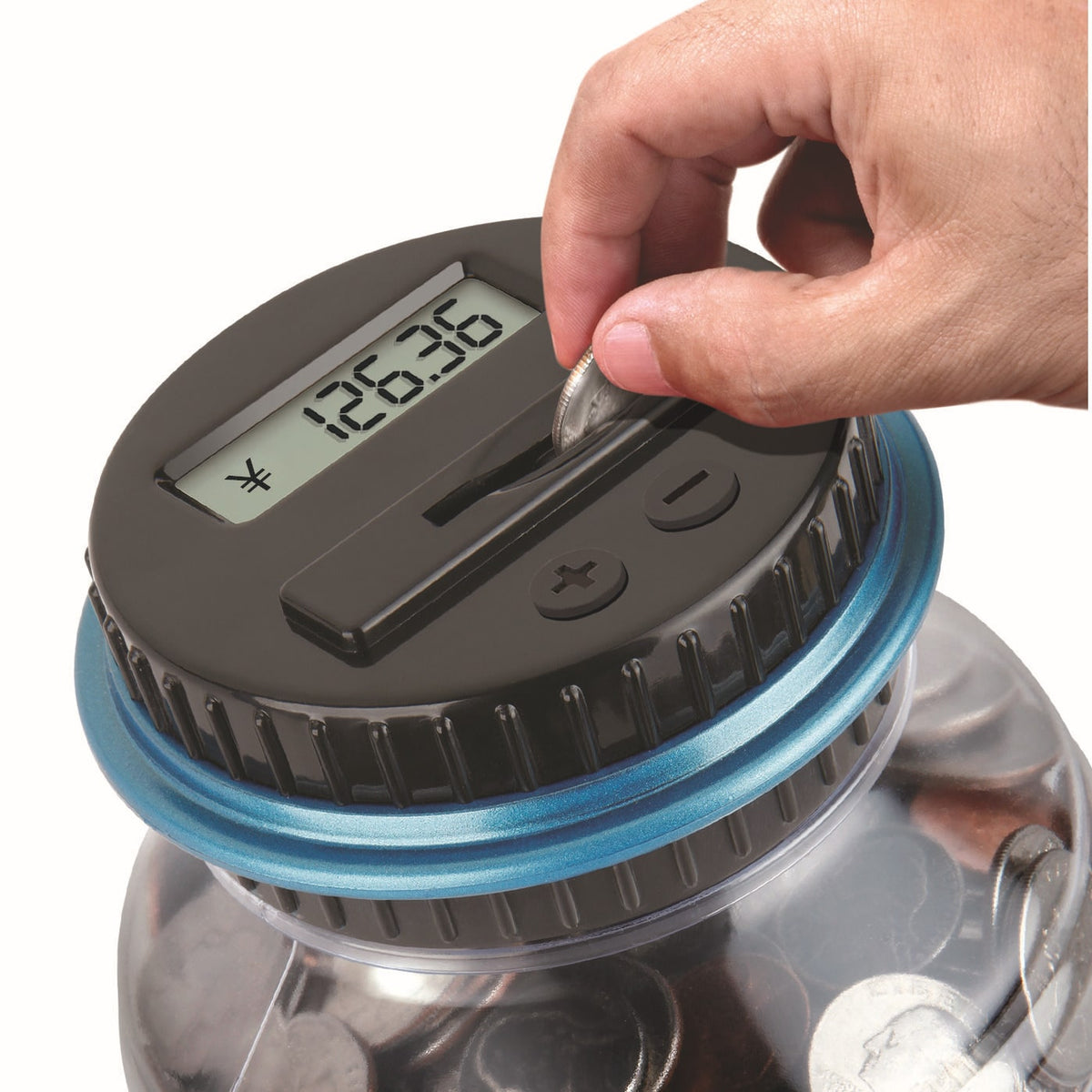 Digital Coin Counting Bank with Automatic Counter and Lcd Display for Atm