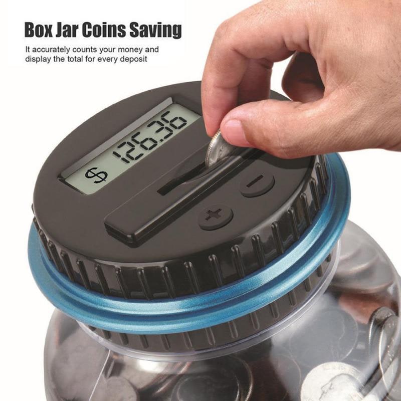 Digital Coin Counting Bank with Automatic Counter and Lcd Display for Atm