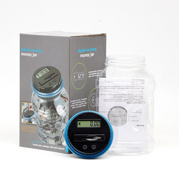 Digital Coin Counting Bank with Automatic Counter and Lcd Display for Atm