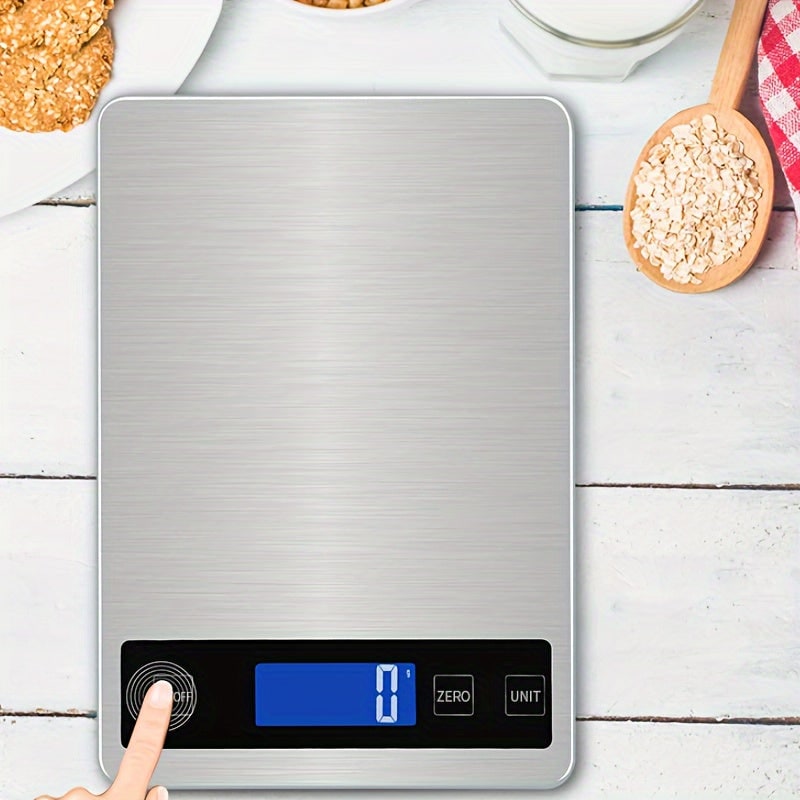 Digital Kitchen Scale with Waterproof Stainless Steel Platform and USB Rechargeable