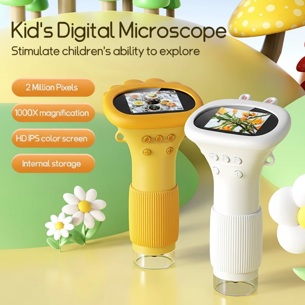 Digital Handheld Microscope with Lcd Screen and Portable Wand Design for Kids''' And Camera