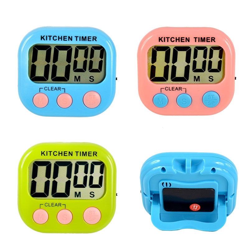 Digital Kitchen Timer with 10 Minute and 30 Countdown Large Lcd Display and Magnetic Back