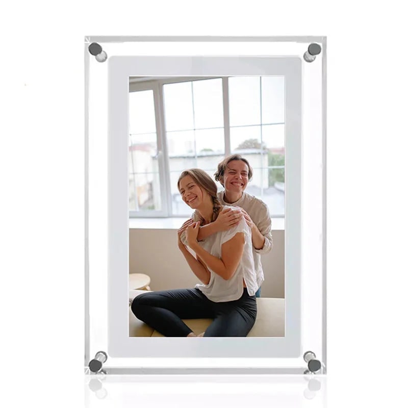 Digital Photo Picture Frame with Smart Display Acrylic Block and Ips Screen Electronic