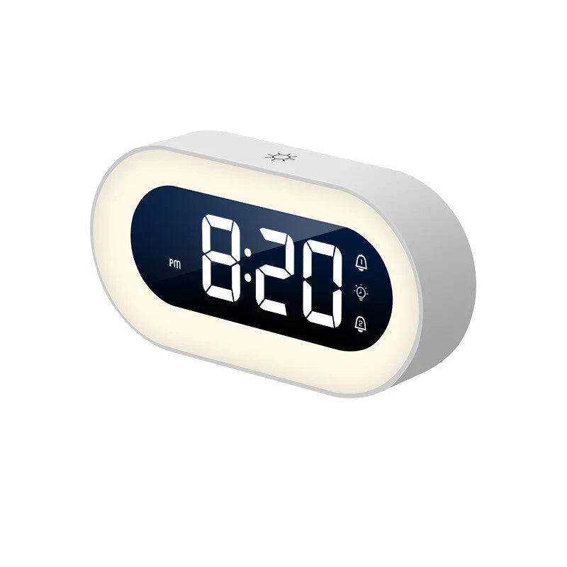 Digital Sunrise Alarm Clock Dimmable Night Light and Natural Wake Sounds