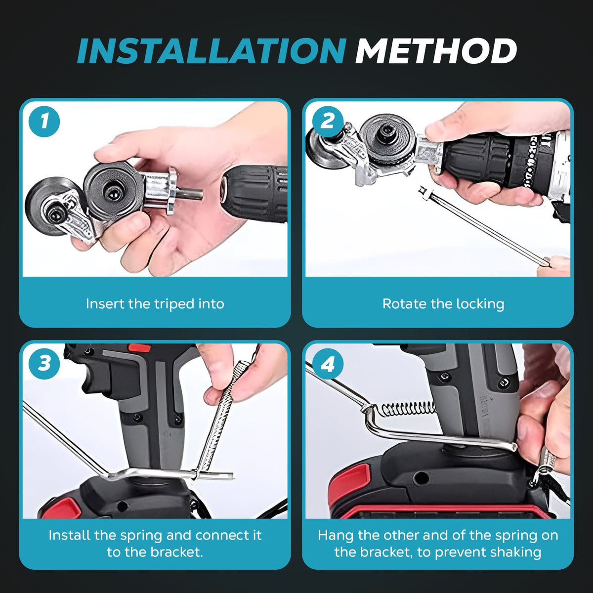 Drill Metal Cutter Attachment with Dual Cutting Wheels for Sheet Tool Blade