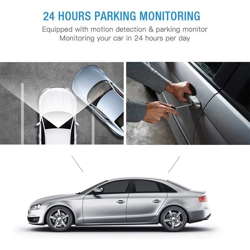 Dual Dash Cam Car Dashboard Camera 1080p Front and Rear with Lcd Screen Wireless