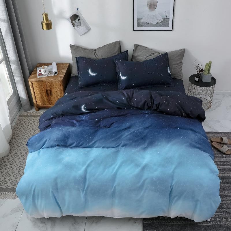 Duvet Cover Set with Sheets Queen and King Size Reversible Brushed Microfiber Bedding