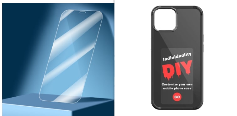 E-Ink Phone Case with Strap and Wallet Slot for Iphone 14 Pro Max Battery-Free Smart Display Cover