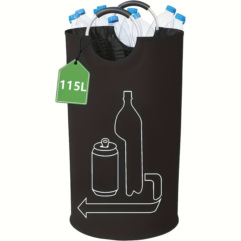 115L Large Collapsible Storage Bin for Laundry and Recycling