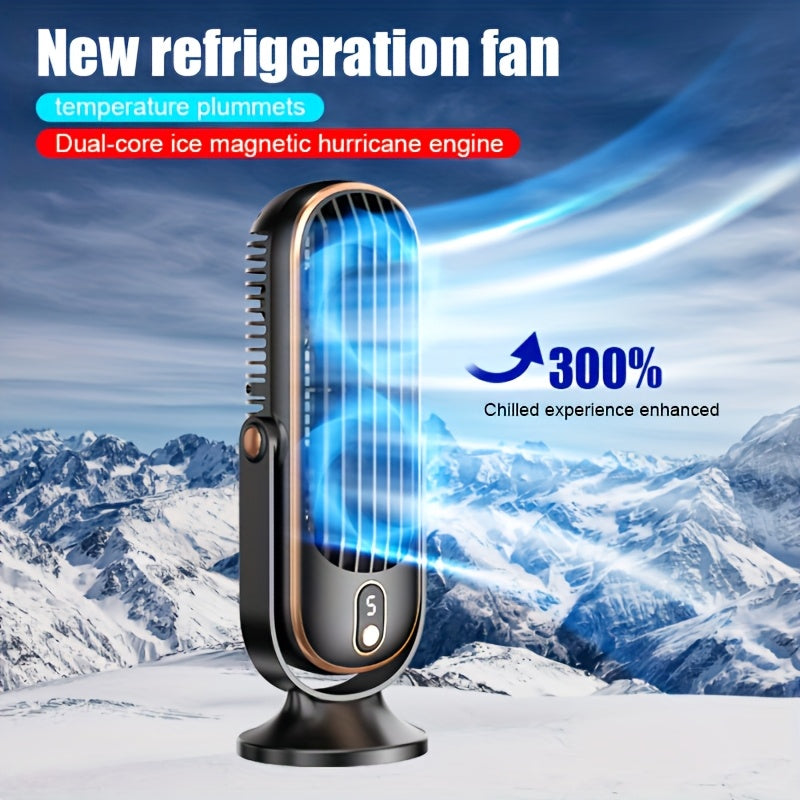 Portable 5-Speed Air Cooler & USB Desk Fan with Rechargeable Battery