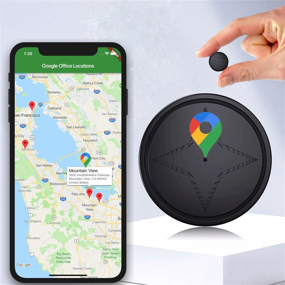 Compact GPS Vehicle Tracker Real-Time Location Monitoring