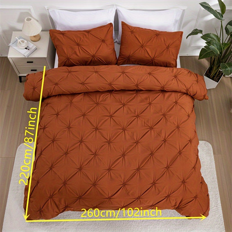 Elegant Pintuck Quilts Bedding Set
