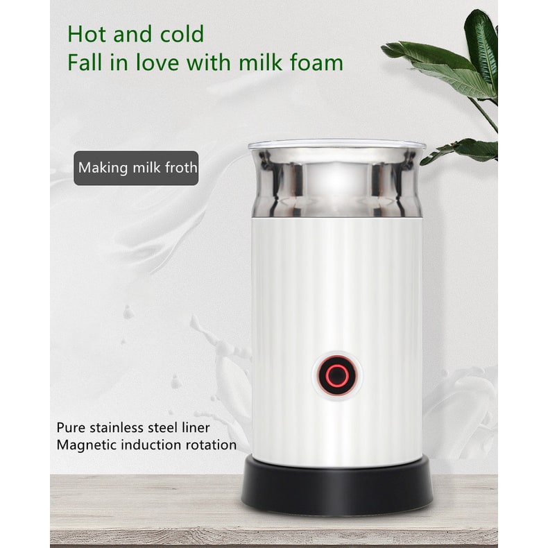 Electric Frothy Milk Frother and Heater with Automatic Magnetic Whisk 250ml Capacity