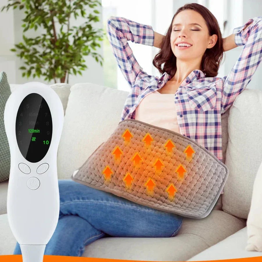 Electric Heating Pad for Lower Back and Neck with Moist Heat and Digital Temperature Control