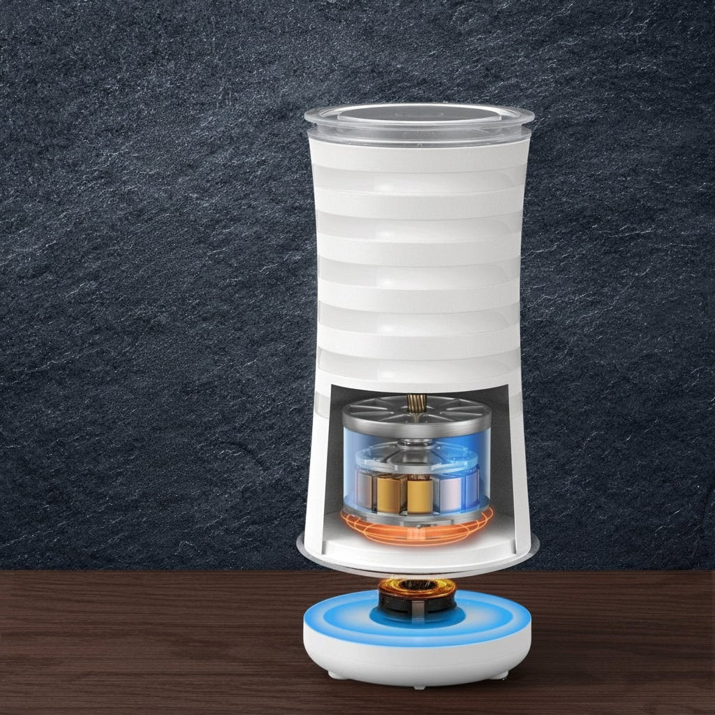 Electric Milk Frother and Steamer with Automatic One-Touch Foam Control for Coffee