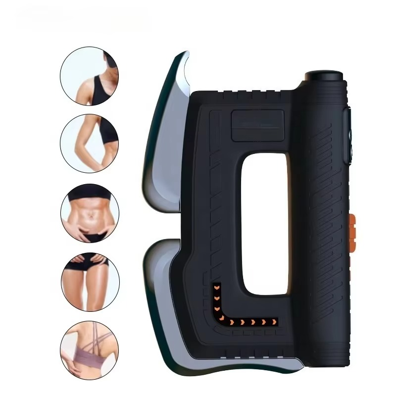 Electric Muscle Scraper and Massager Roller for Knots with Heated Scraping Tool