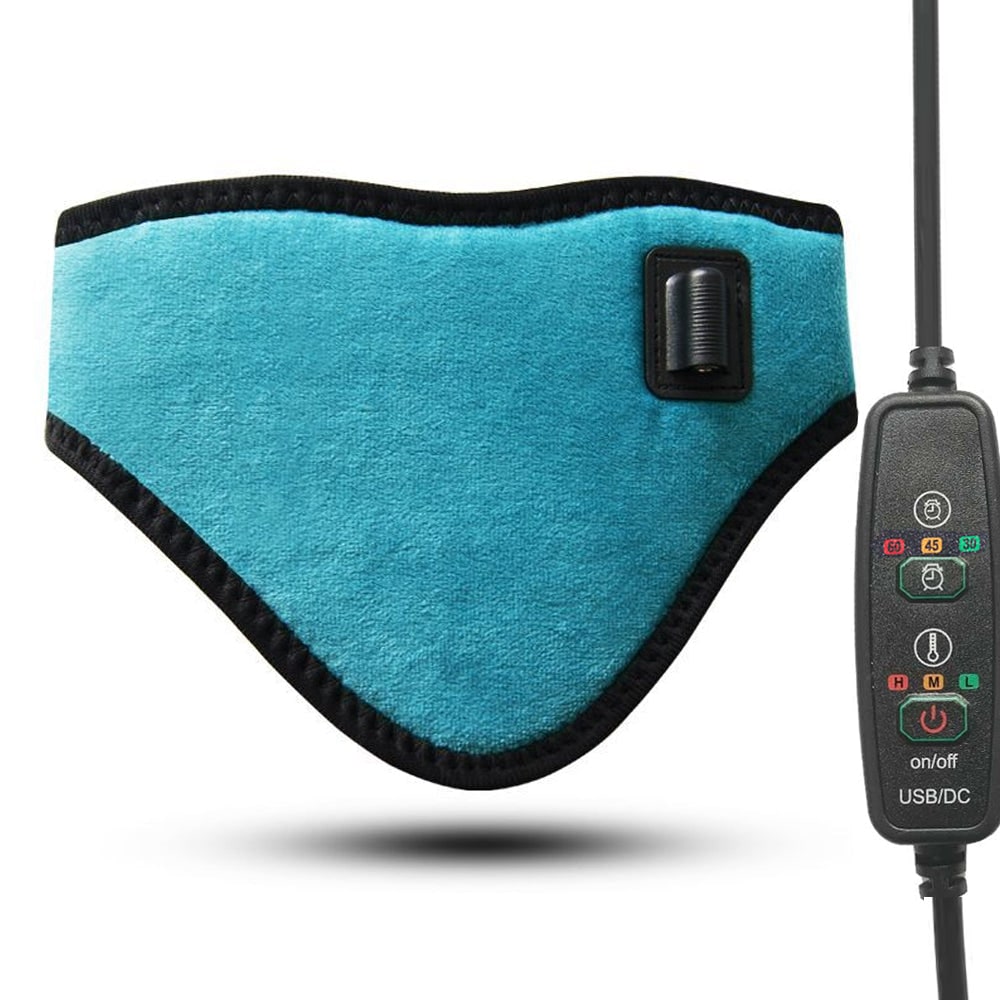 Electric Neck Heating Pad and Heated Wrap with USB Controller for Pain Relief Microwavable
