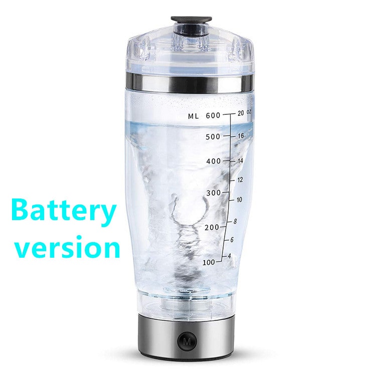 Electric Protein Shake Shaker Bottle with Motorized Mixer USB Powder Drink Blender for Sports