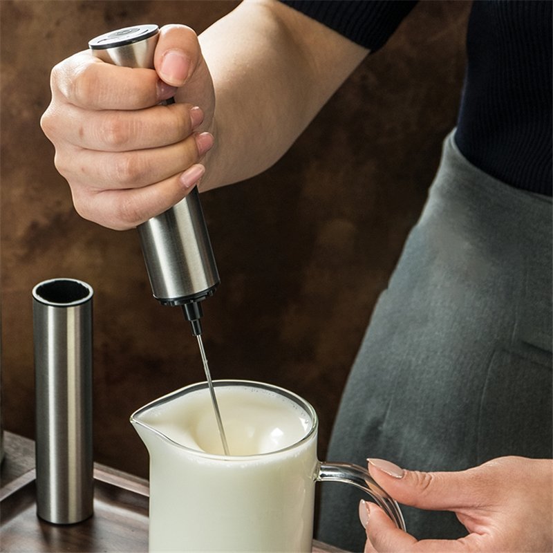 Portable Electric Milk Frother High-Speed Handheld Foam Maker