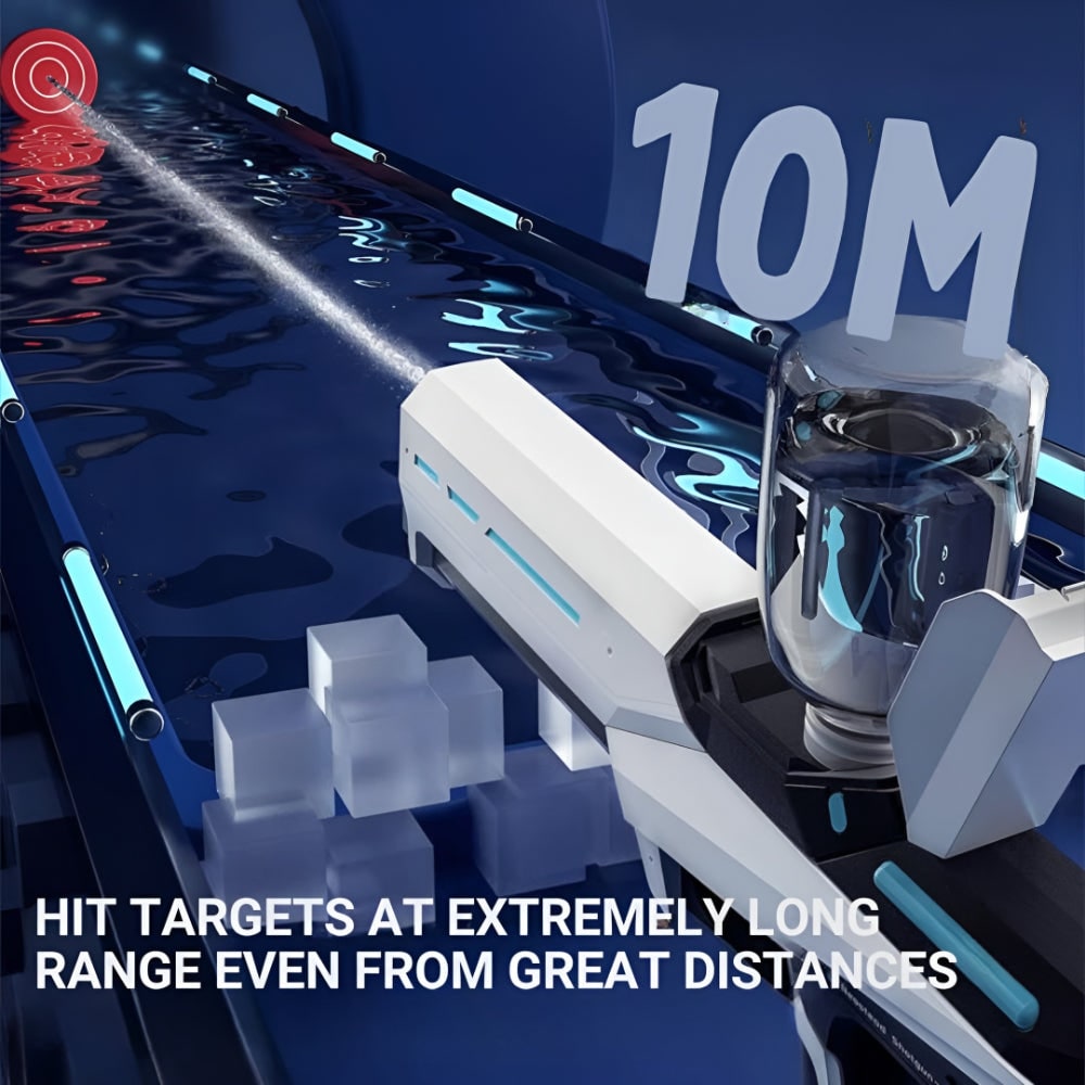Electric Automatic Water Gun with Large Tank and Long Range Blaster High Capacity