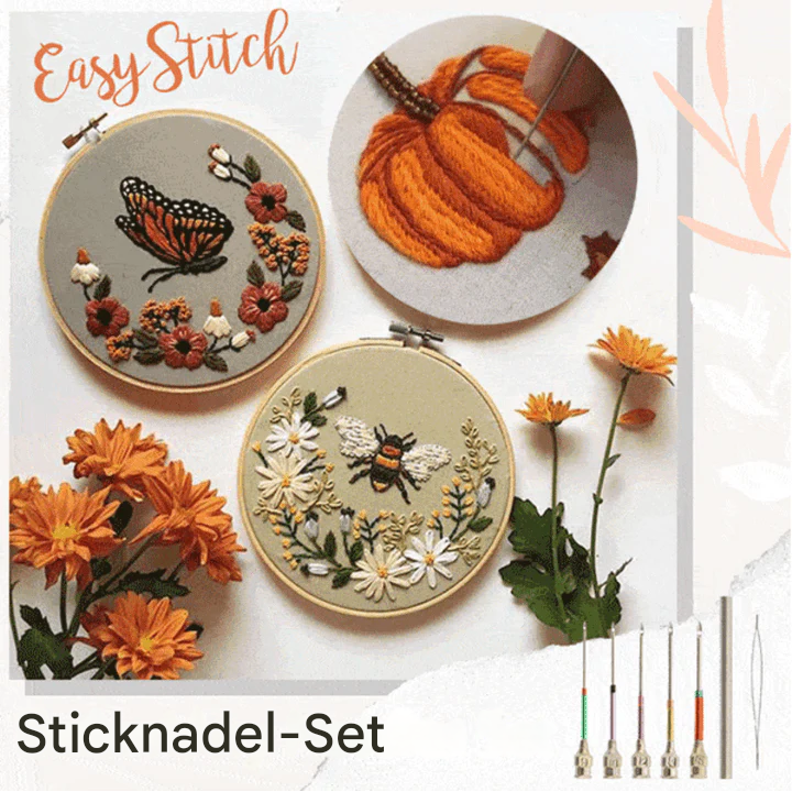Embroidery Punch Needle Kit Interchangeable Metal Set