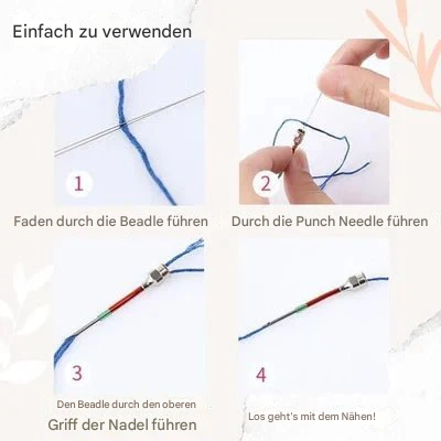 Embroidery Punch Needle Kit Interchangeable Metal Set