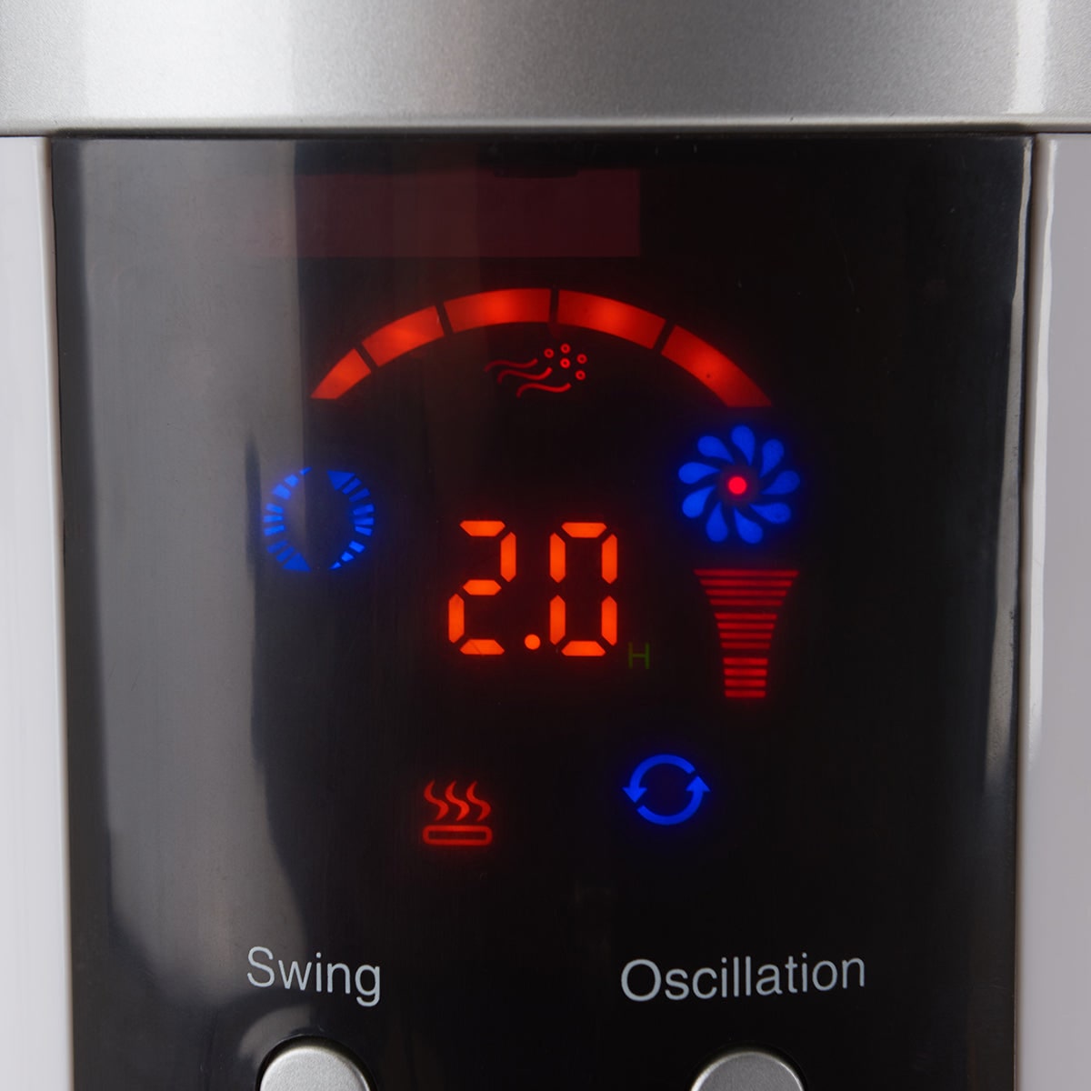 Evaporative Cooler Portable Misting Fan Pedestal Oscillating White LED Display