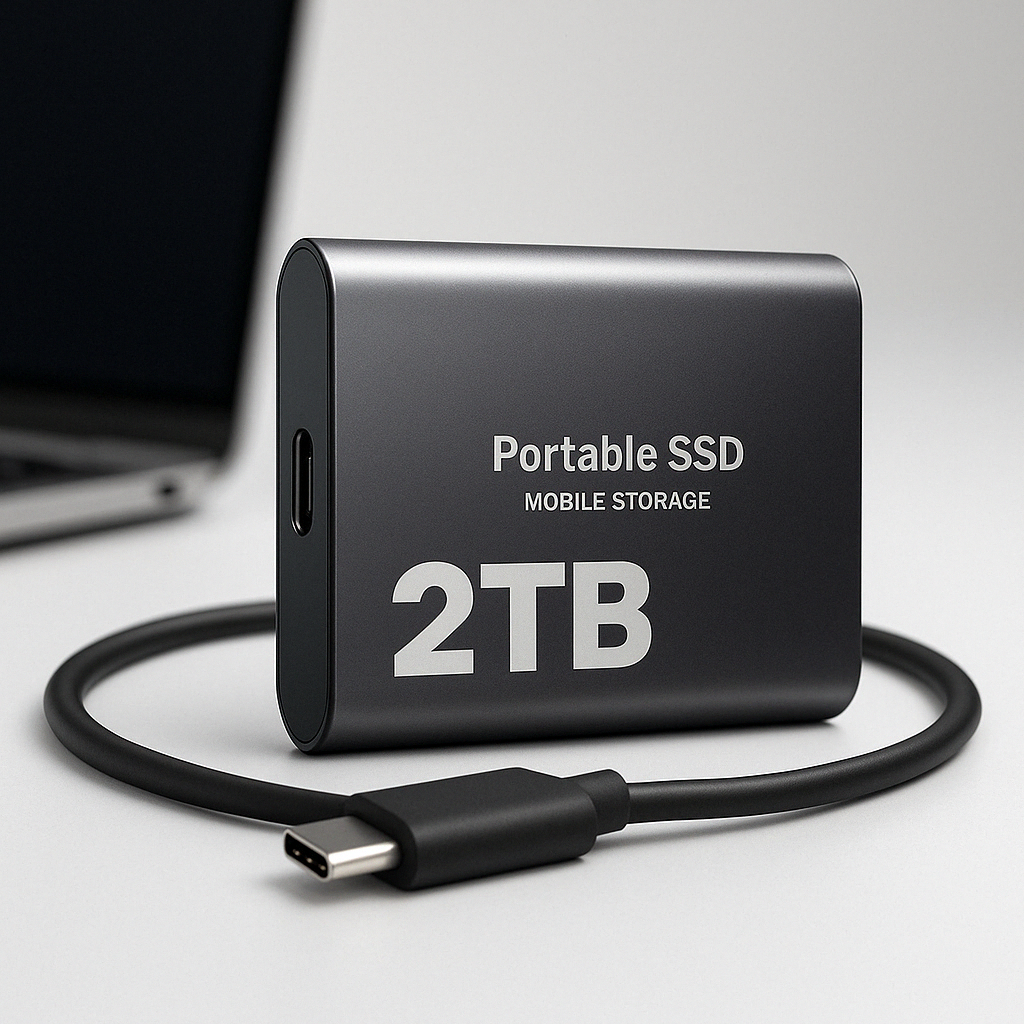 External Ssd 1tb Portable Solid State Drive with Usb-C for Laptop and PC