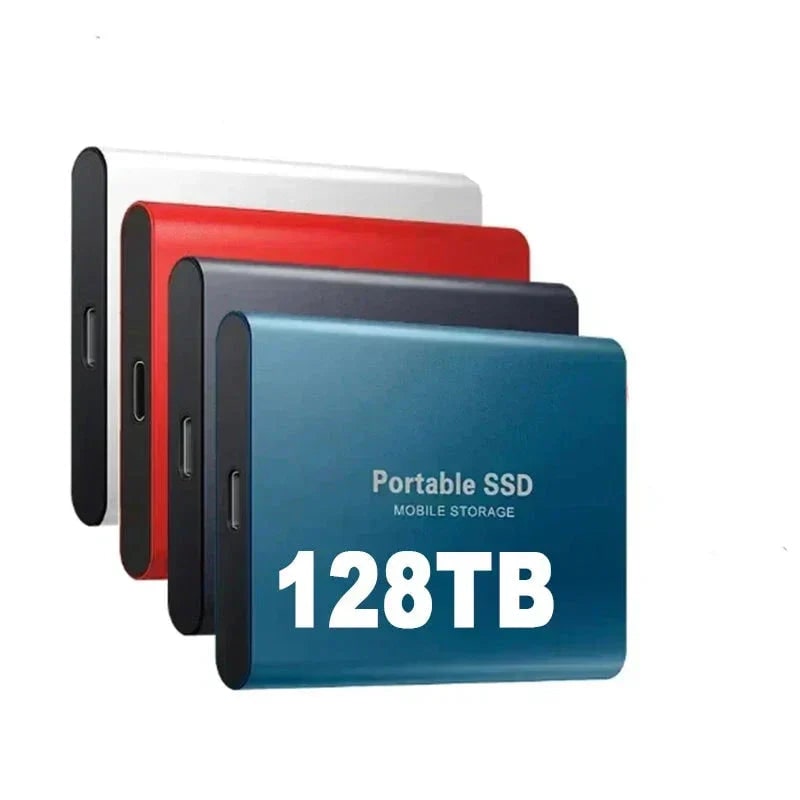 External Ssd Portable Solid State Drive with Usb-C Compact Aluminum Design for PC