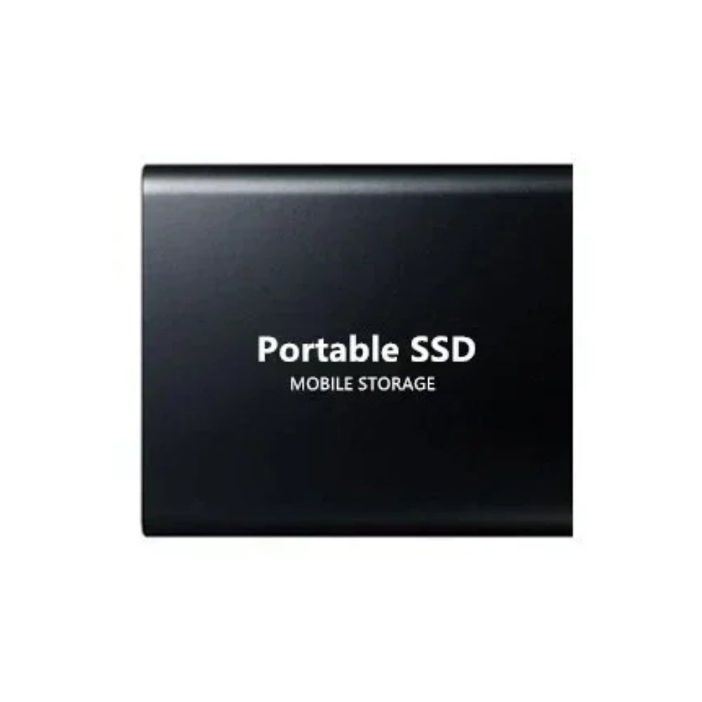 External Ssd Portable Solid State Drive with Usb-C Connection Cable Hard