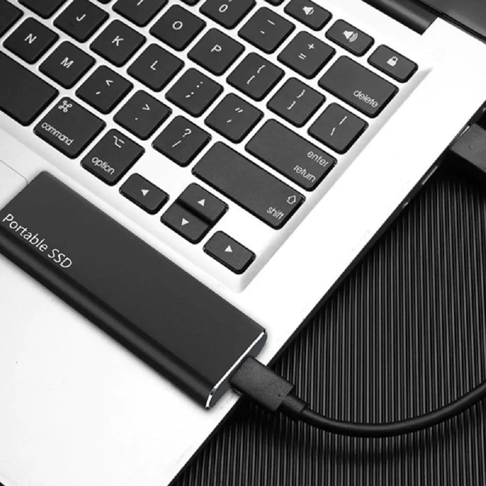 External Ssd Solid State Drive Portable Usb-C with Capacity and Aluminum Enclosure For Pc