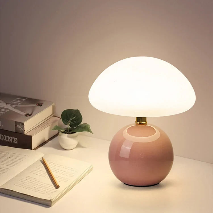 Retro Mushroom Bedside Lamp Bauhaus Inspired Table Lighting