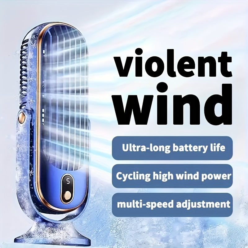 Portable 5-Speed Air Cooler & USB Desk Fan with Rechargeable Battery
