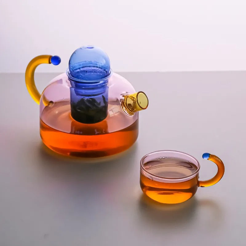 Tea Brewing Set With Teapot And Mug Urban Style Design