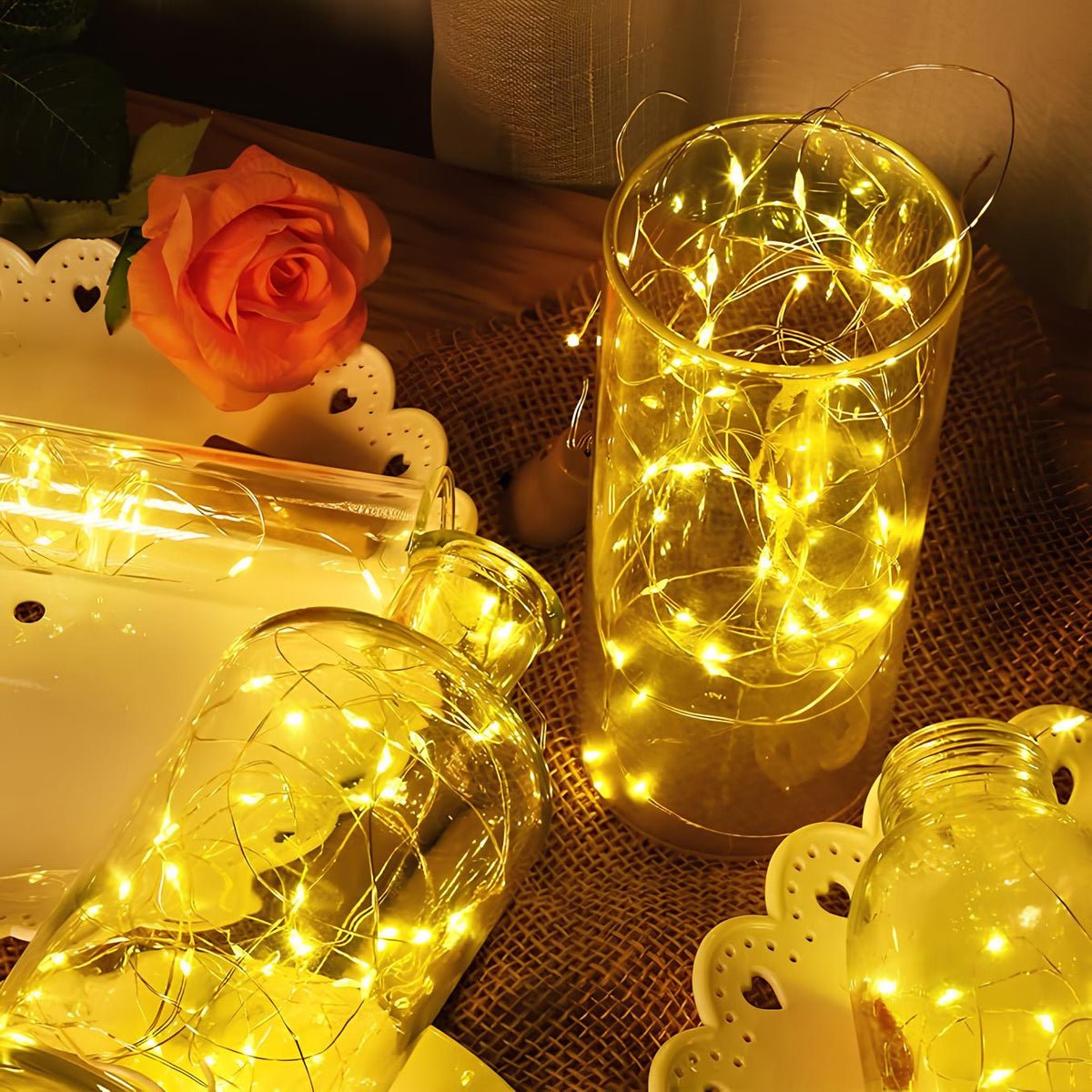 Outdoor Solar Fairy Lights Weatherproof LED for Garden & Events
