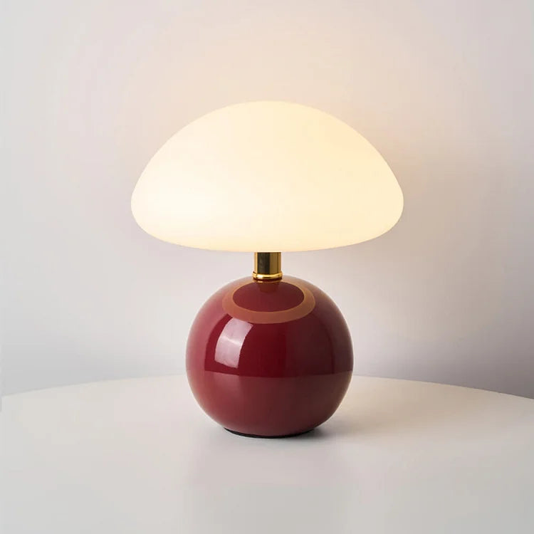 Retro Mushroom Bedside Lamp Bauhaus Inspired Table Lighting