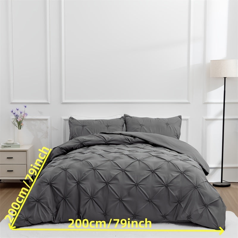 Elegant Pintuck Quilts Bedding Set