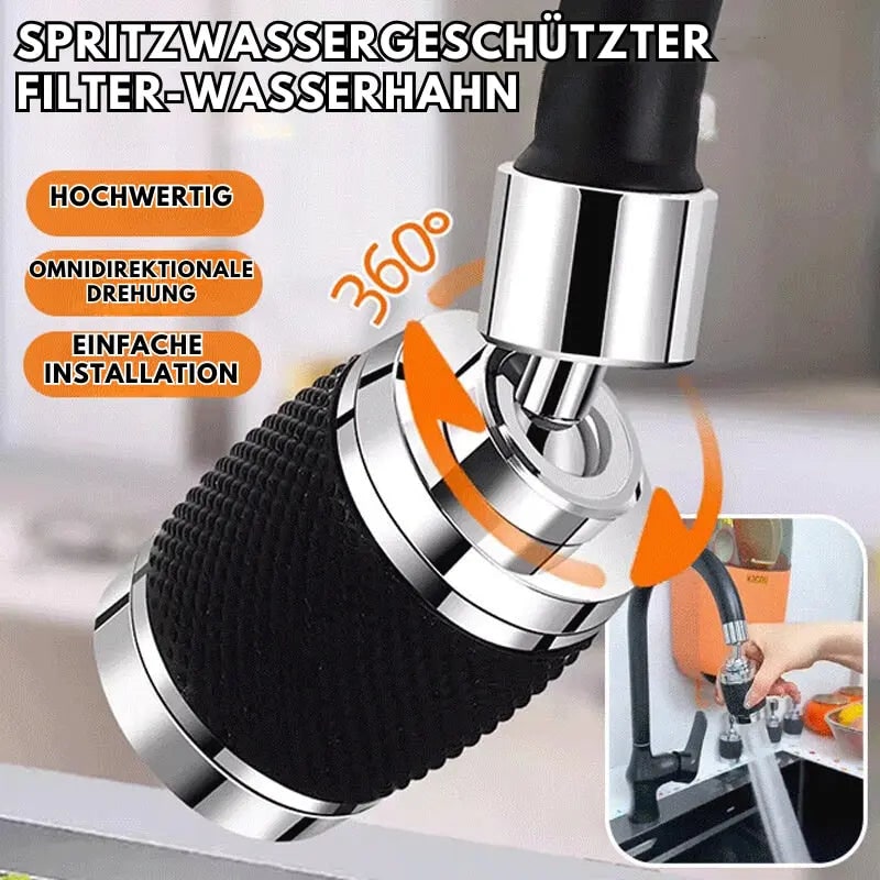 Faucet Aerator with 360° Rotation Three Spray Modes and Cleaning Screen Replacement for Kitchen Sink