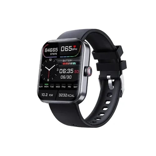 Fitness Tracking Smartwatch Heart Rate Monitor Touchscreen Waterproof Silicone