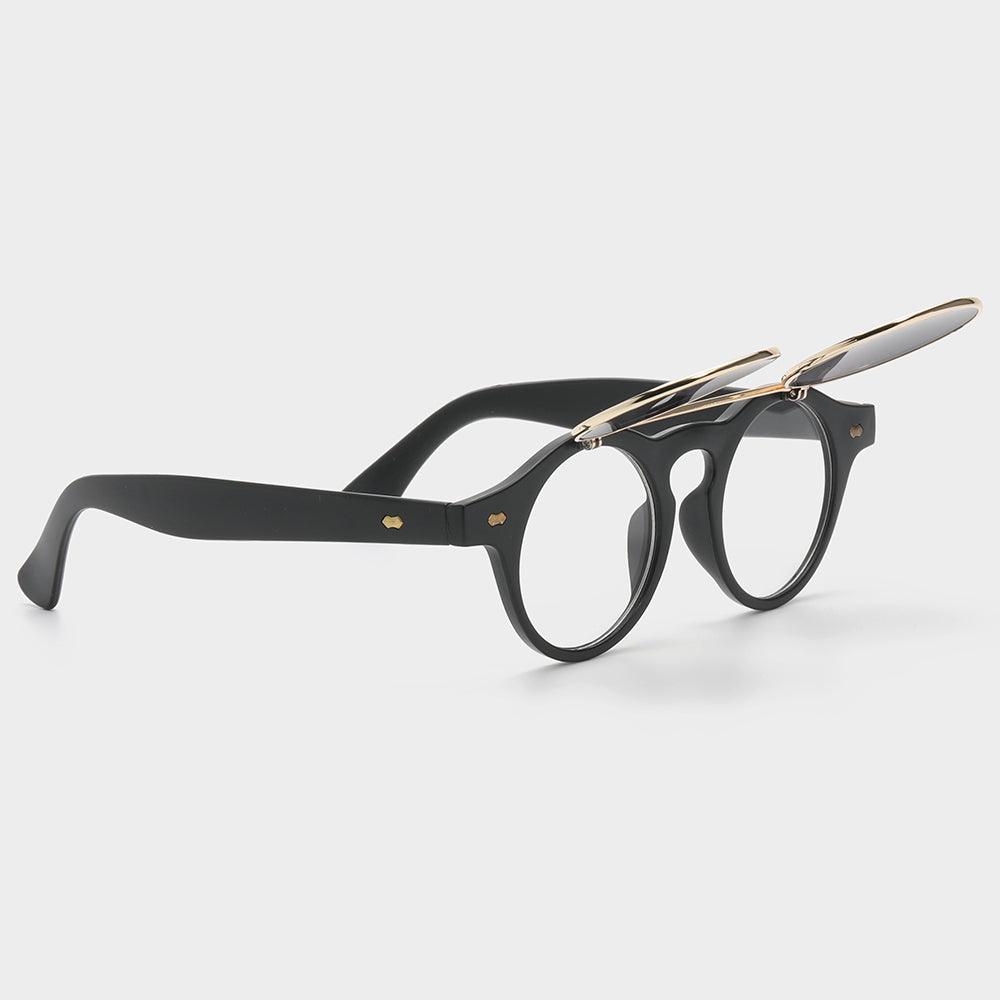 Dual Lens Flip-Up Sunglasses for Indoor & Outdoor Use