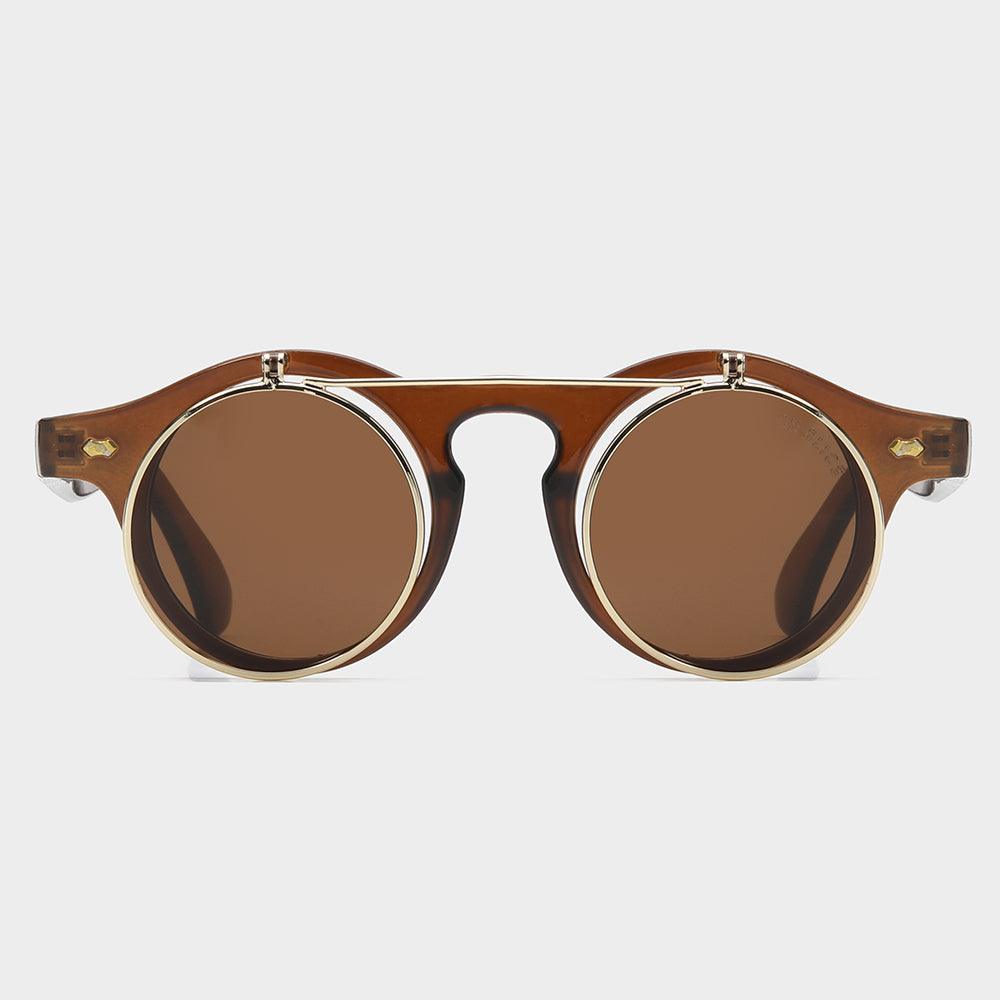 Dual Lens Flip-Up Sunglasses for Indoor & Outdoor Use