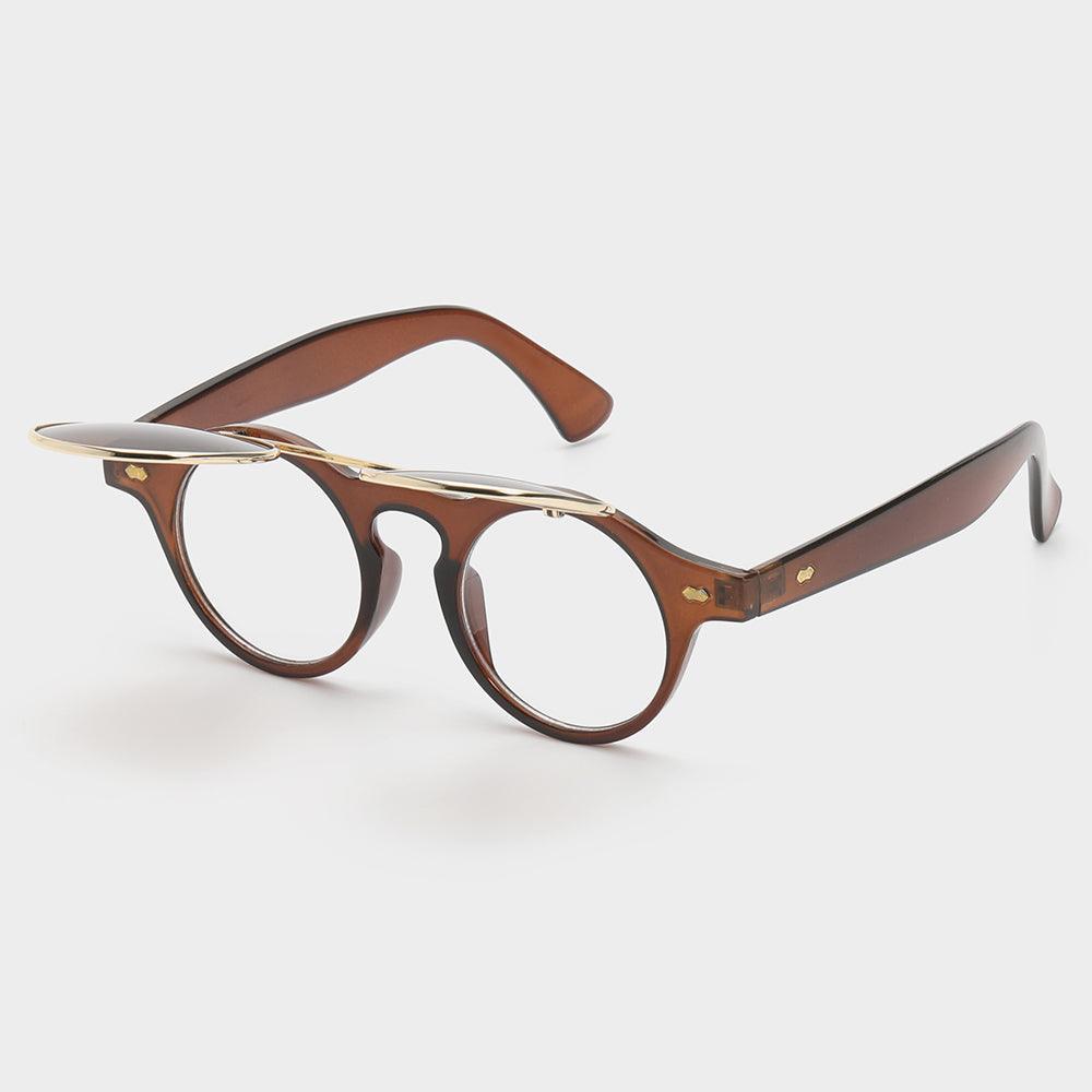 Dual Lens Flip-Up Sunglasses for Indoor & Outdoor Use