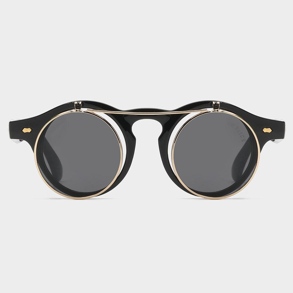 Dual Lens Flip-Up Sunglasses for Indoor & Outdoor Use