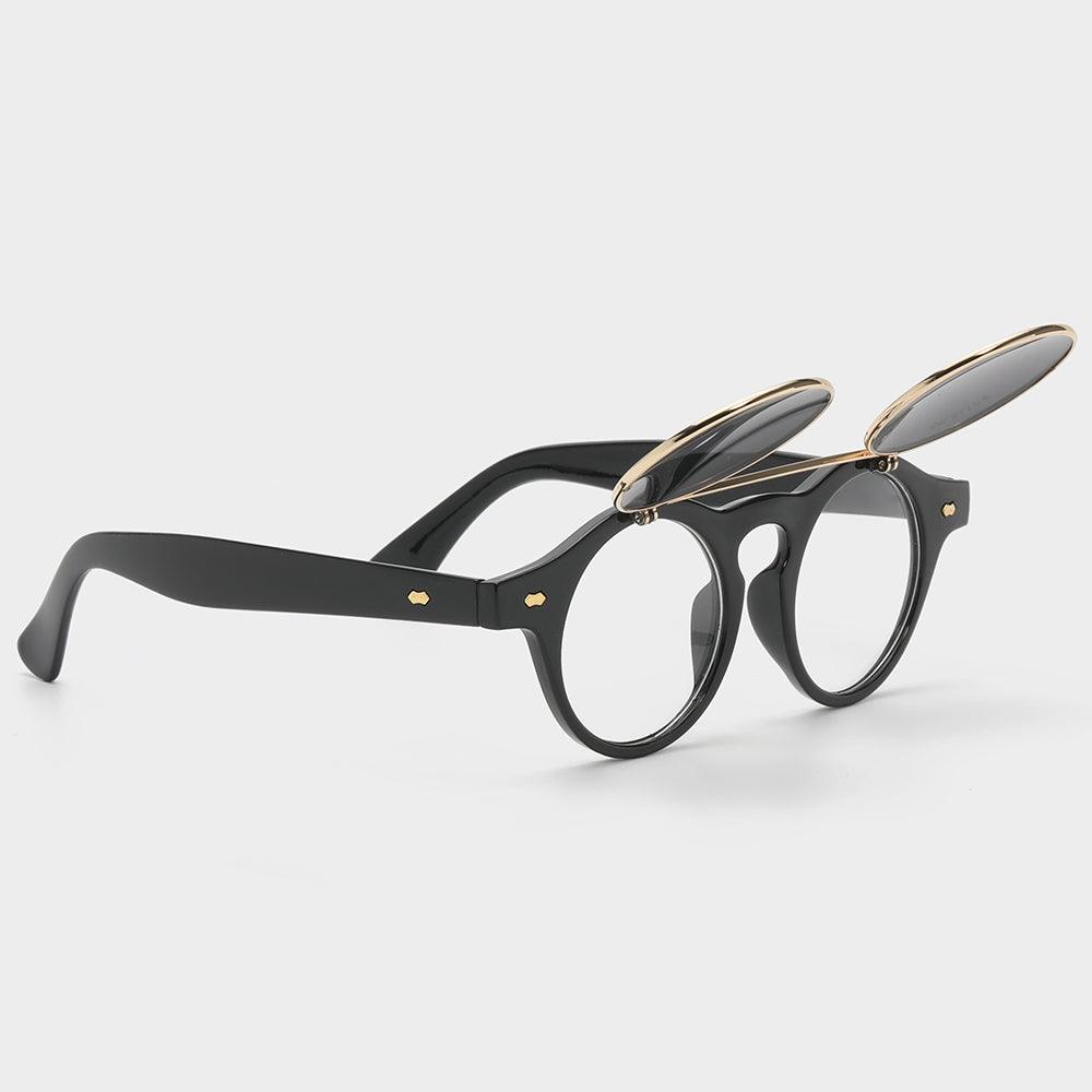 Dual Lens Flip-Up Sunglasses for Indoor & Outdoor Use