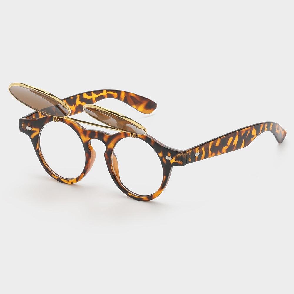 Dual Lens Flip-Up Sunglasses for Indoor & Outdoor Use