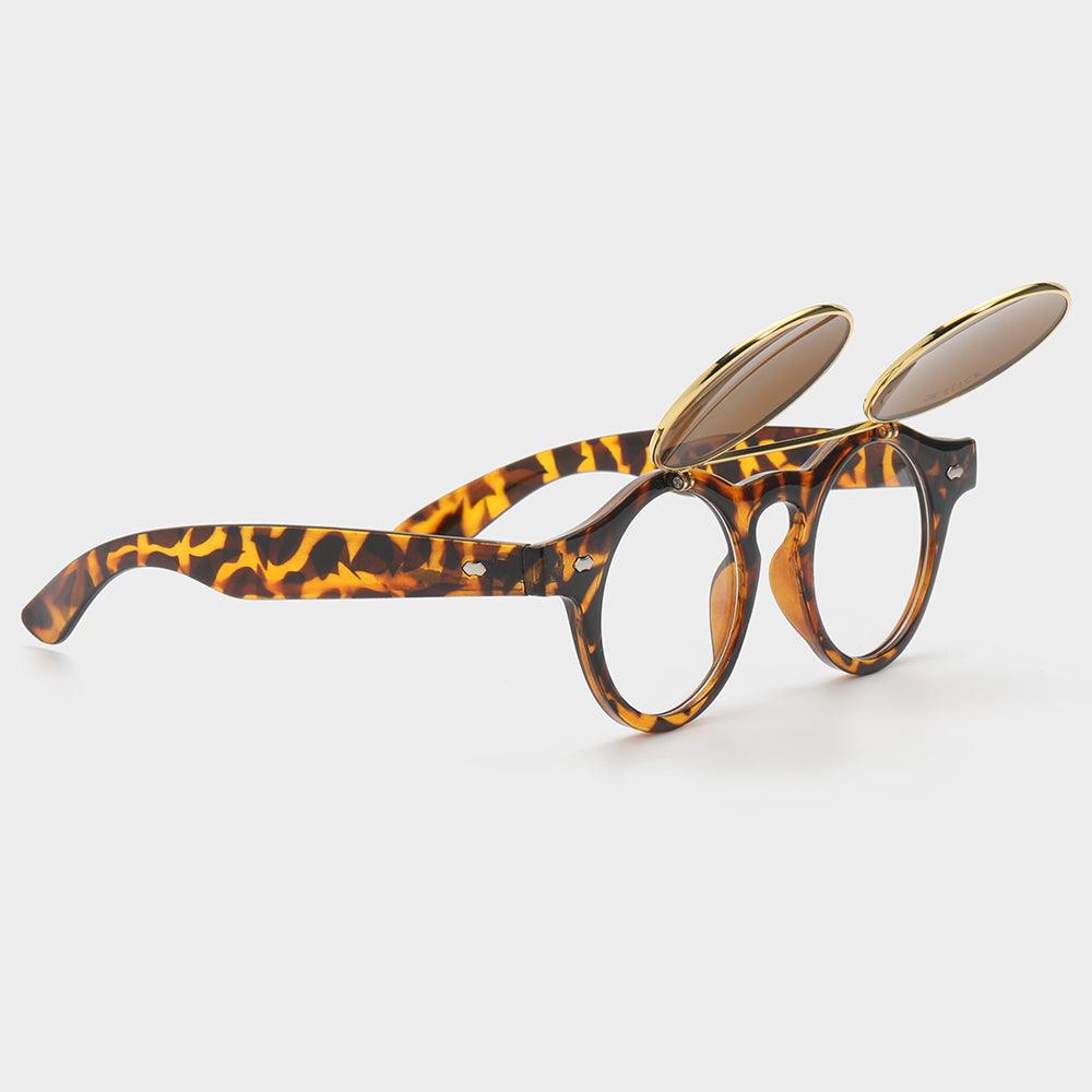 Dual Lens Flip-Up Sunglasses for Indoor & Outdoor Use
