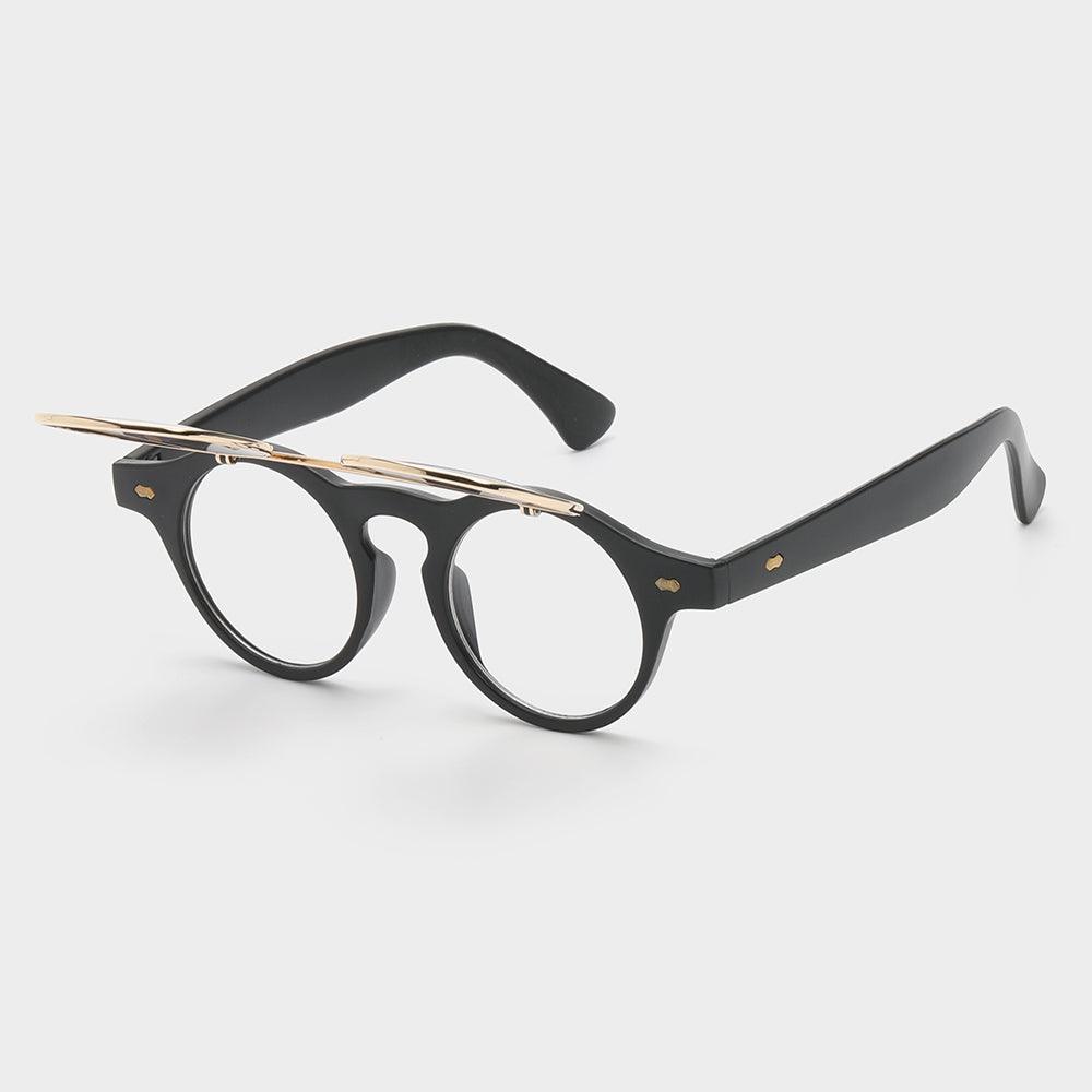Dual Lens Flip-Up Sunglasses for Indoor & Outdoor Use