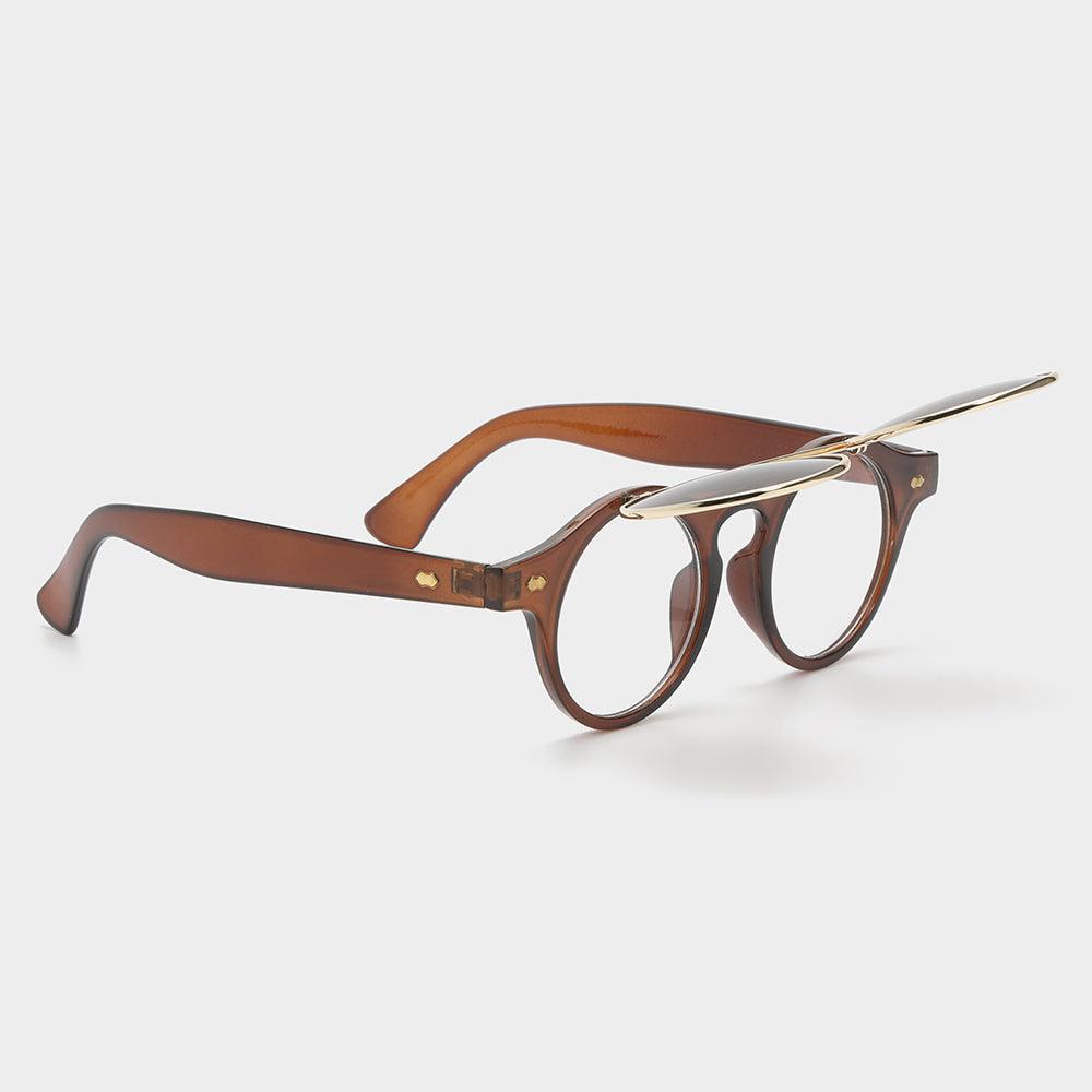 Dual Lens Flip-Up Sunglasses for Indoor & Outdoor Use
